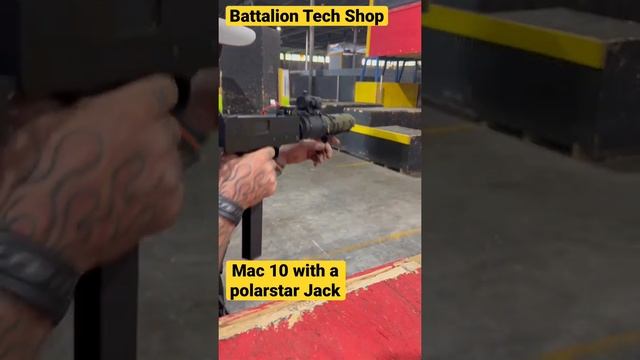 Best CQB gun yet Mac-10 w/ polarstar jack shooting beams…. смотреть онлайн