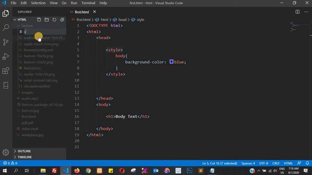 HTML Tutorial in Hindi [Part 45] - Style and Link Tag | How to add or link style with html webpage смотреть онлайн