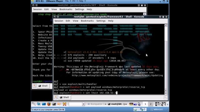 Hackeando Windows 7 con Backtrack 4 R1 y Metasploit 3 смотреть онлайн