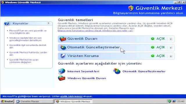 Windows XP Starter Edition'la Bilgisayara Başlarken 11: PC'nizi Koruma смотреть онлайн