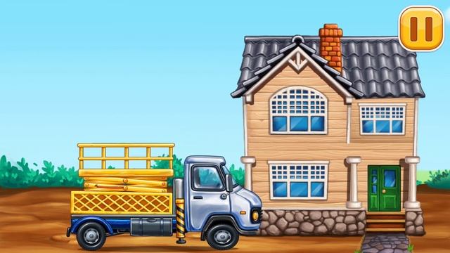 Build a House | Truck games for Kids (Android gameplay) #5 | Cute Little Games смотреть онлайн