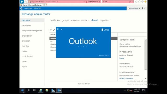 shared mailbox in Exchange server 2019 смотреть онлайн