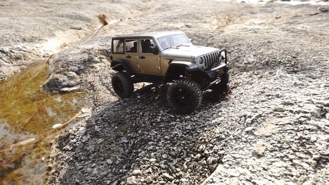 Slow Crawler 1/12 Rc Car MN-128 Jeep Wrangler Rubicon Advanture #rcoffroad #rc4wd #rccar