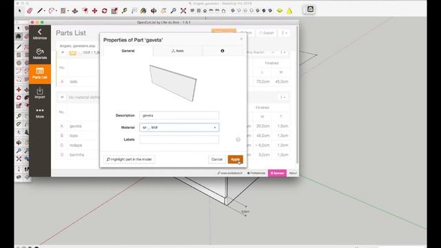 Projetos e planos de corte com OpenCutList no Sketchup. смотреть онлайн