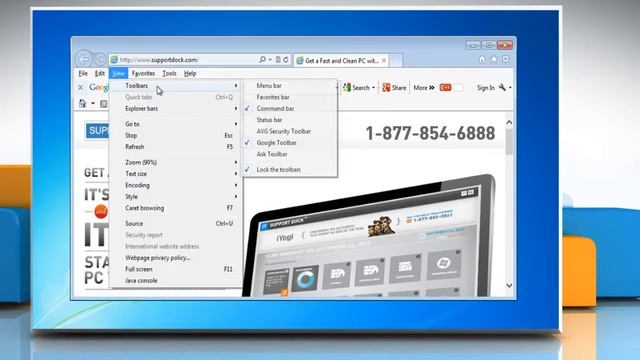 How to customize Internet Explorer® 10 Preview toolbar in Windows® 7 смотреть онлайн