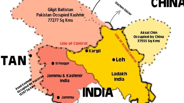 Jammu And Kashmir Map Border: Understanding The World's Most Confusing Map | Jammu And Kashmir Map