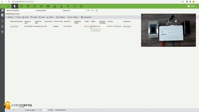 Como configurar un panel ZKTeco InBio Pro 260 смотреть онлайн