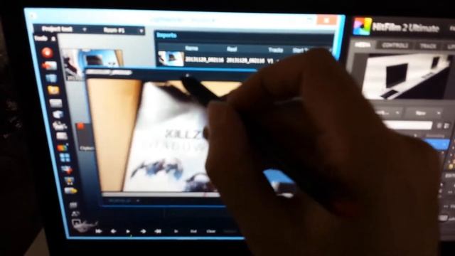 Dual Windows 8.1 NLE cloud +local Lightworks+Hitfilm 2 pen and touch augmented editing смотреть онлайн