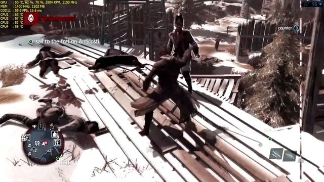 Assassin's Creed Rogue PC Gameplay R9 270X смотреть онлайн