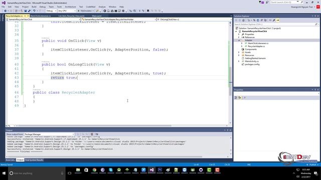 Xamarin Android Tutorial - Recycler View Item Click смотреть онлайн
