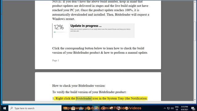 Update Bitdefender on Windows 10/8.1/8/7 смотреть онлайн