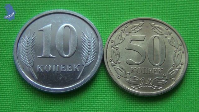 Замена оборотных монет Приднестровья на UNC из банковской упаковки На 10 коп 2000 г 50 коп . # 666 смотреть онлайн
