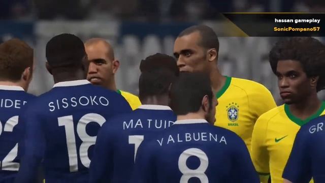 PES 2016 Gameplay xbox one - France VS Brazil смотреть онлайн