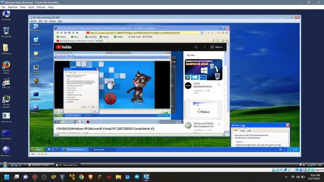 Windows XP bsod (VPC 2007, vbox 6.0.0 and vbox 6.1.18) смотреть онлайн