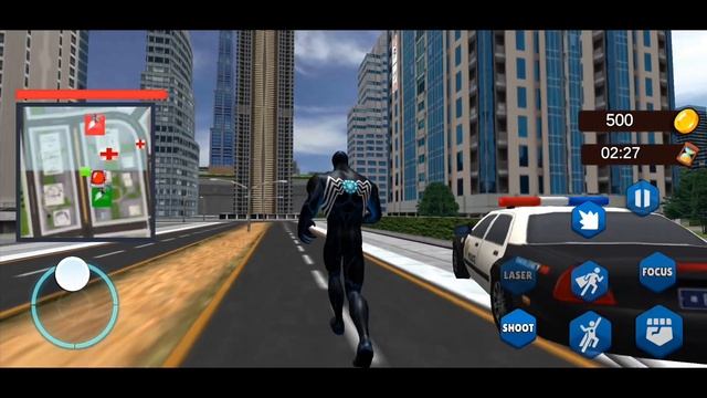 Black Spider Superhero Alien - NS City Gangsters #1 (Venom) - Android Gameplay 2021 смотреть онлайн
