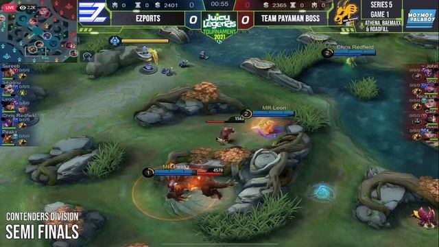 EZPORTS VS TEAM PAYAMAN BOSS GAME 1 SEMI FINAL JUICY LEGENDS смотреть онлайн