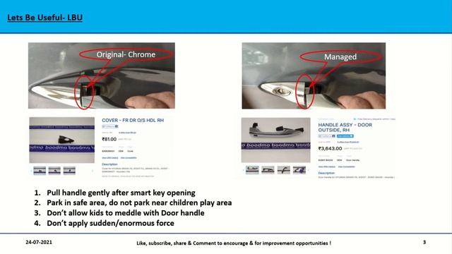 How to fix broken Front RH door outside handle in car смотреть онлайн