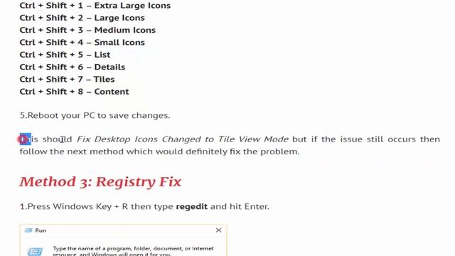 How to Fix Desktop Icons Changed to Tile View Mode смотреть онлайн