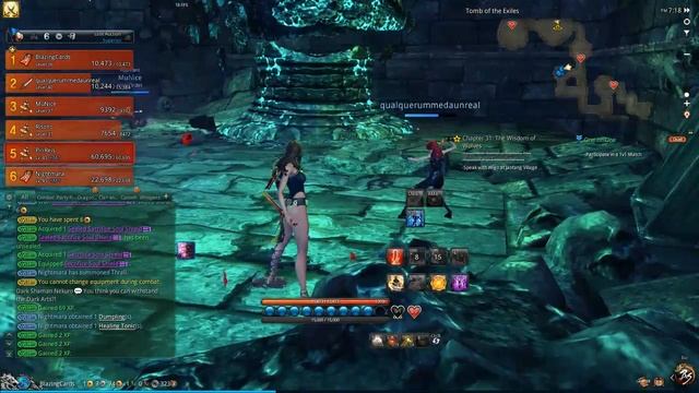 Blade & Soul NA - Tomb of the Exiles 6 players - Warlock lv36 gameplay - EVGA GT430 [720p] смотреть онлайн