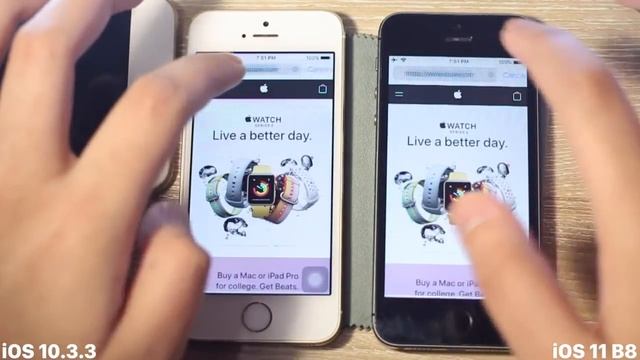 iOS 11 BETA 8 vs. iOS 10.3.3 - SPEED TEST + BATTERY + Benchmark! (iPHONE 5S) #iOS11 #IPHONE5S смотреть онлайн