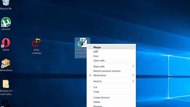 Restore Windows Photo Viewer to Windows 10 смотреть онлайн