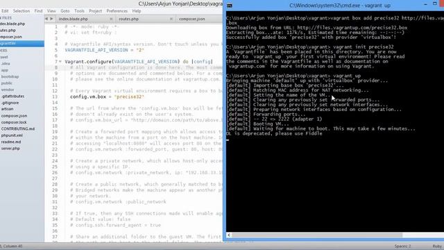 vagrant vagrant box add, init, up, ssh add create and login to VM 720p смотреть онлайн
