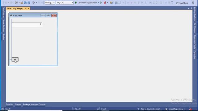 How to design simple calculator using C# Windows Form Application Part 1 смотреть онлайн