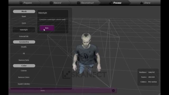 Skanect 1.0 Tutorial - Quick Self Scan