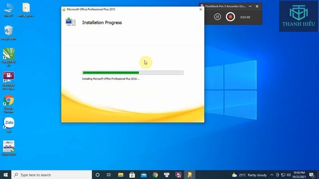 Hướng dẩn cài office 2010_32bit | File setup + key nằm dưới video смотреть онлайн