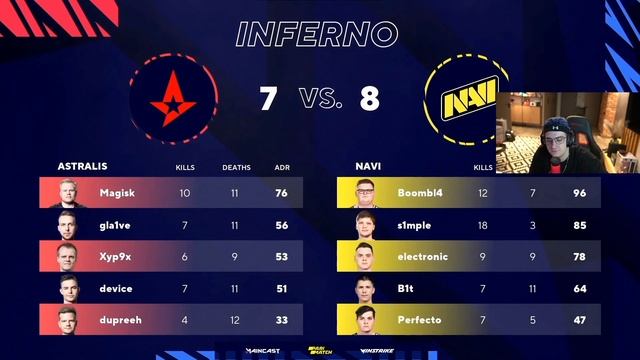 ЭВЕЛОН СМОТРИТ МАТЧ НАВИ | NAVI VS ASTRALIS | 1 КАРТА #эвелон смотреть онлайн