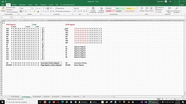 004 Tutorial 64 Bit Assembler deutsch Register смотреть онлайн
