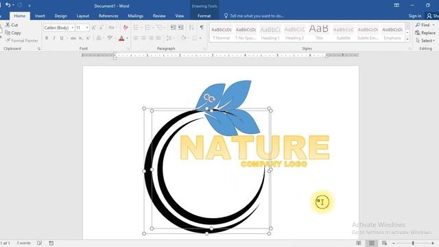 Create a professional logo || Best Logo Design Tutorial in MS Word #words #trending #design #logo смотреть онлайн