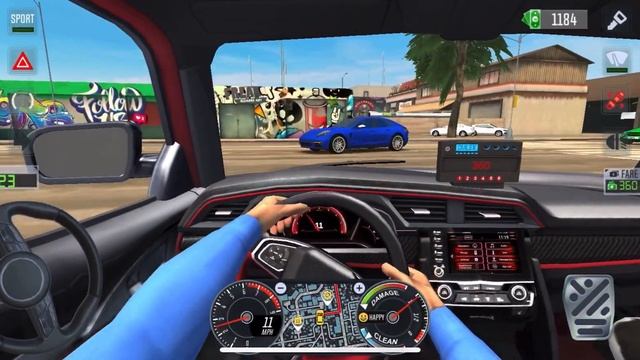 OLD CLASSIC CARS UBER DRIVER 🚖✨ City Car Driving Games Android iOS - Taxi Sim 2023 Gameplay #11 смотреть онлайн