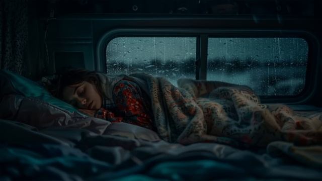 Sleep Instantly With Heavy Rainstorm & Thunder Sounds on The Window of A Camping Car at Night | ASM смотреть онлайн