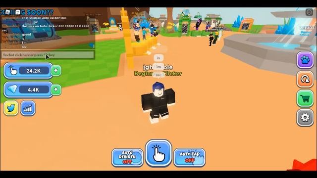 Tapping Gods how to use auto clicker without using Robux! смотреть онлайн