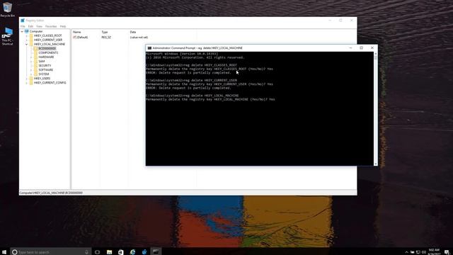 What happens when you delete all Registry in Windows 10 смотреть онлайн