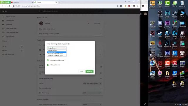 Chuyển Dữ Liệu Từ Google Chrome Sang CocCoc ! смотреть онлайн