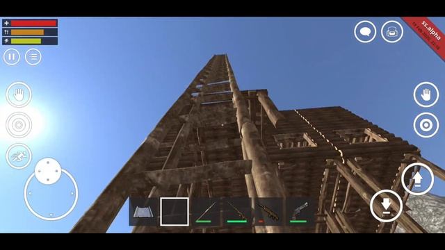 How to bulid a Sky Base!!( Tough To Raid) in Survival Simulator mobile - online multiplayer смотреть онлайн