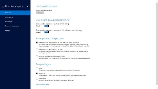Windows 8.1 - Desabilitando o bing nas pesquisas da barra charm смотреть онлайн