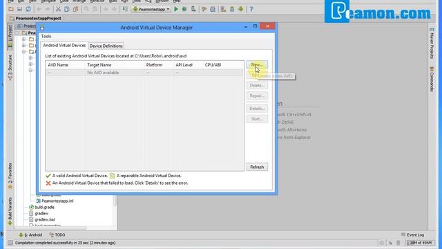 Create new project and emulator In Android Studio смотреть онлайн