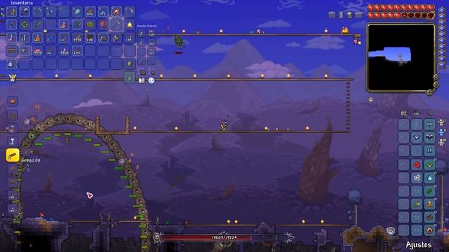 TERRARIA 1.4.4.9 CLASE INVOCADOR VS DEVORAMUNDOS Y CEREBRO DE CTHULHU смотреть онлайн