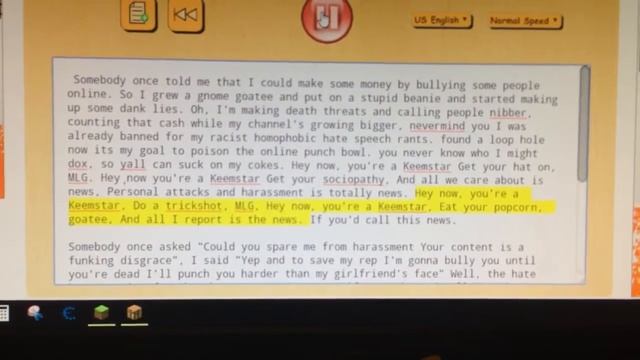 The keemstar song but it's a text to speech смотреть онлайн