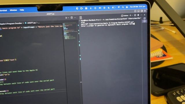 Running GPT Code on an Apple IIc (ROUGH proof of concept) смотреть онлайн
