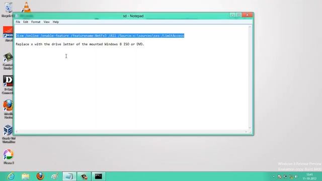 Enable .NET FRAMEWORK 3.5 FEATURES on Windows 8.1 / 8 without Internet смотреть онлайн