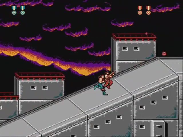 Super Contra (NES ⁄ Dendy) 2 игрока прохождение