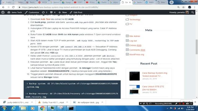 Cara backup Android TV Box system.img ZTE B860H Lewat Wifi смотреть онлайн