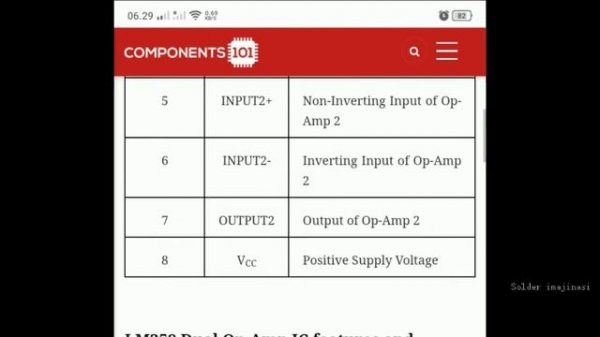 Ic lm 358 pin out datasheet