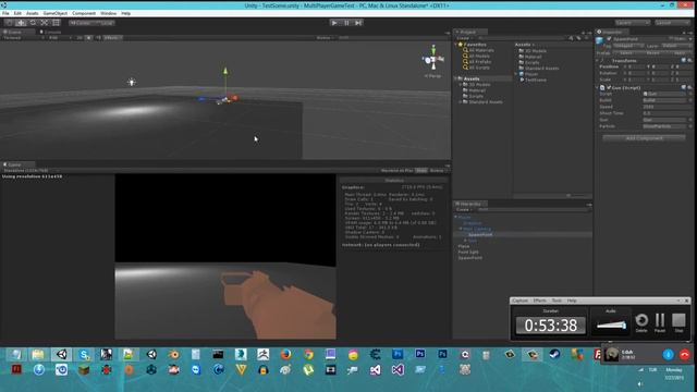 Unity 4.6 MultiPlayer Shooter Game Developing Speed Video смотреть онлайн
