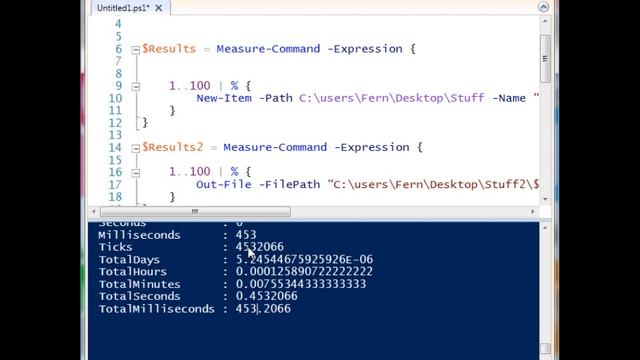 See how long it takes code to execute in Powershell with Measure-Command ! смотреть онлайн