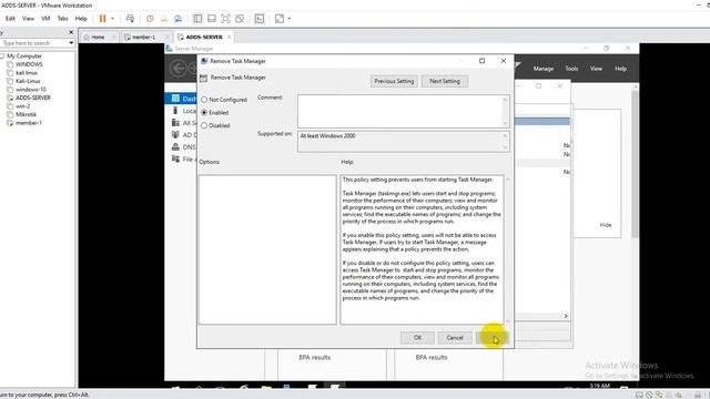 ##How to disable user pc Task manager by group policy in Windows Server 2019 смотреть онлайн